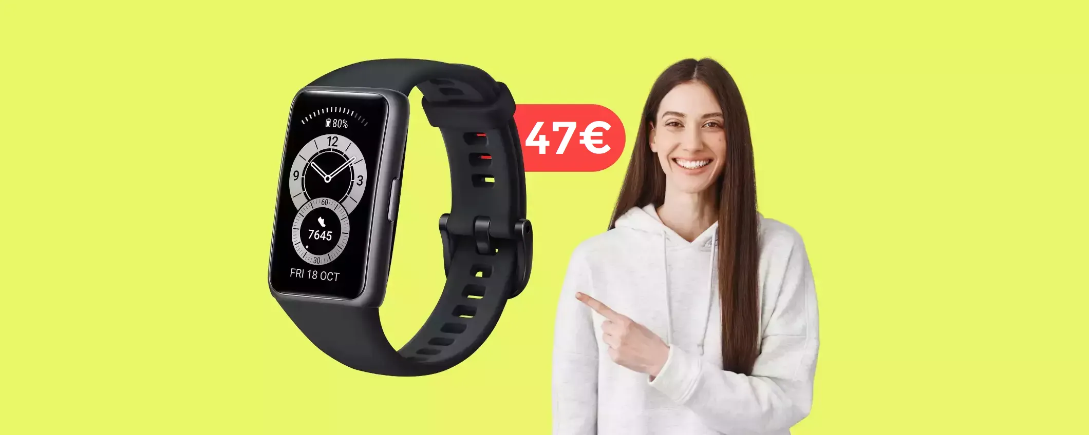 Huawei Band 6: non esiste di meglio ad un prezzo di appena 47€