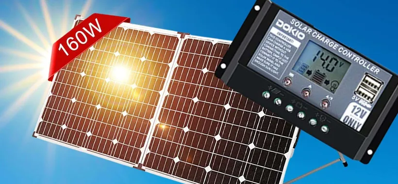 Valigetta solare TOP: pannello 160W e porte USB per ricarica (180€)