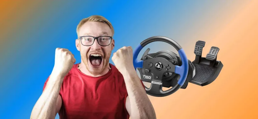 SUPER volante e pedali Thrustmaster T150 in sconto del 25% su Monclick