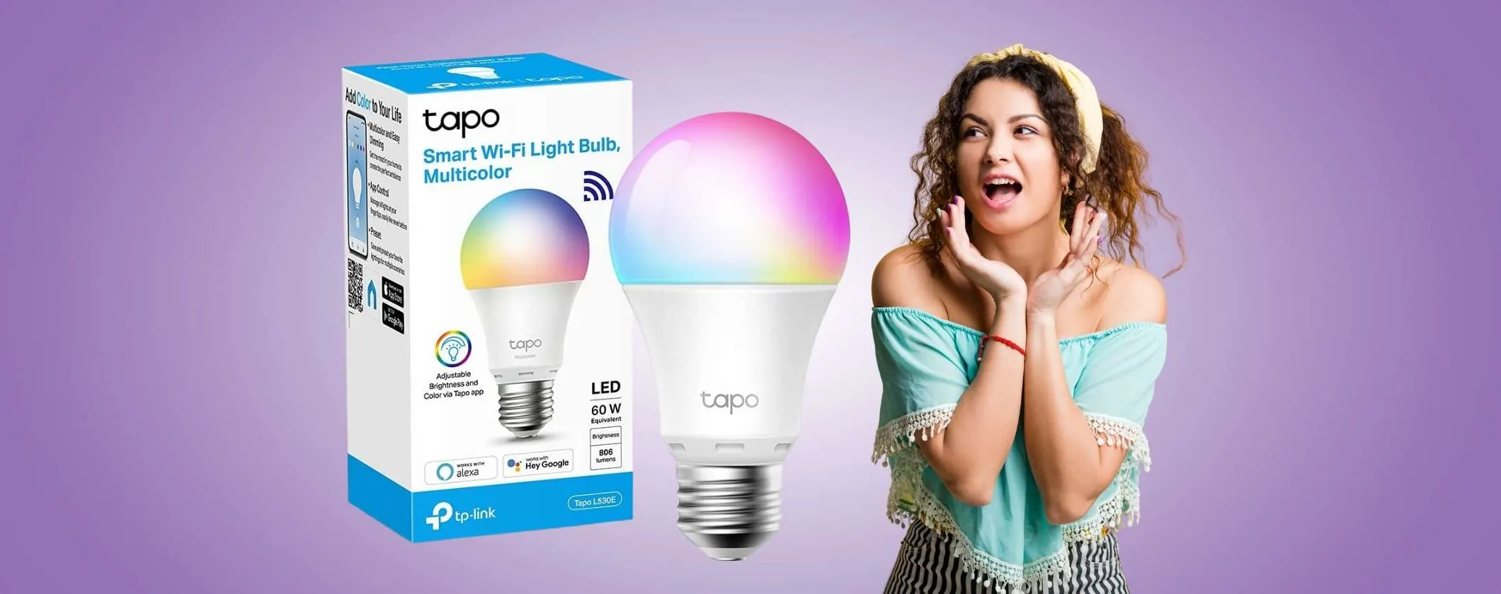 Tapo L530E: lampadina WiFi colorata con funzioni intelligenti a soli 9,99€