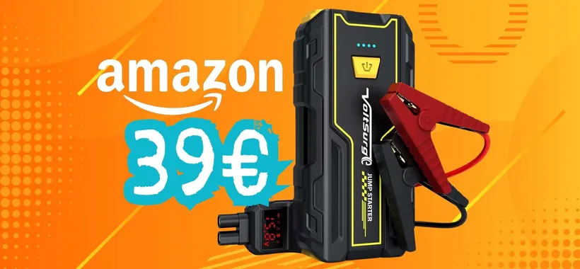 Avviatore di emergenza per batteria auto 3 in 1 oggi a soli 39€ su Amazon