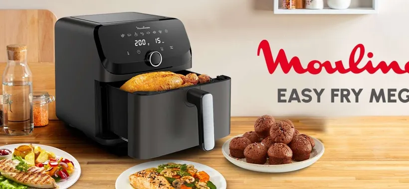 Moulinex Easy Fry Mega da 7,5L: come fritto ma meno calorico e senza odori