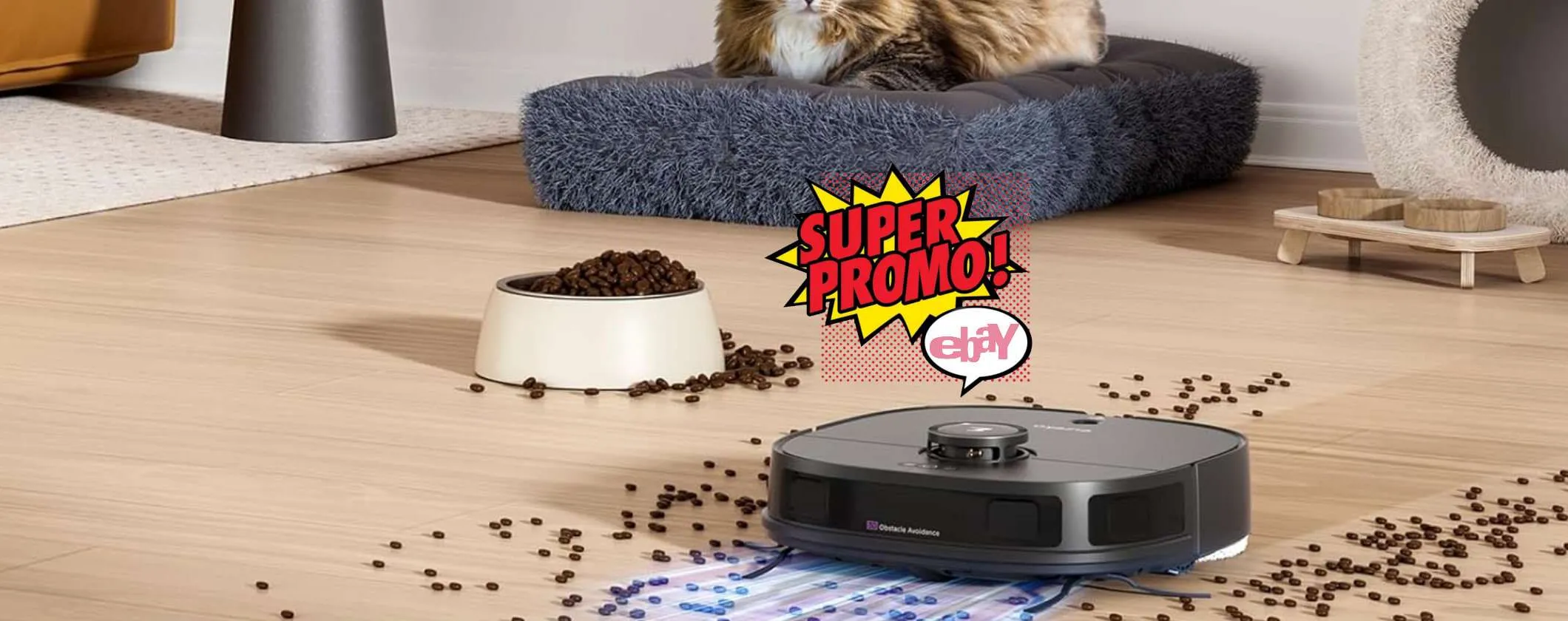 Eureka J12 Ultra Robot: Aspirapolvere e Lavapavimenti con stazione autosvuotante in offerta a tempo su Amazon