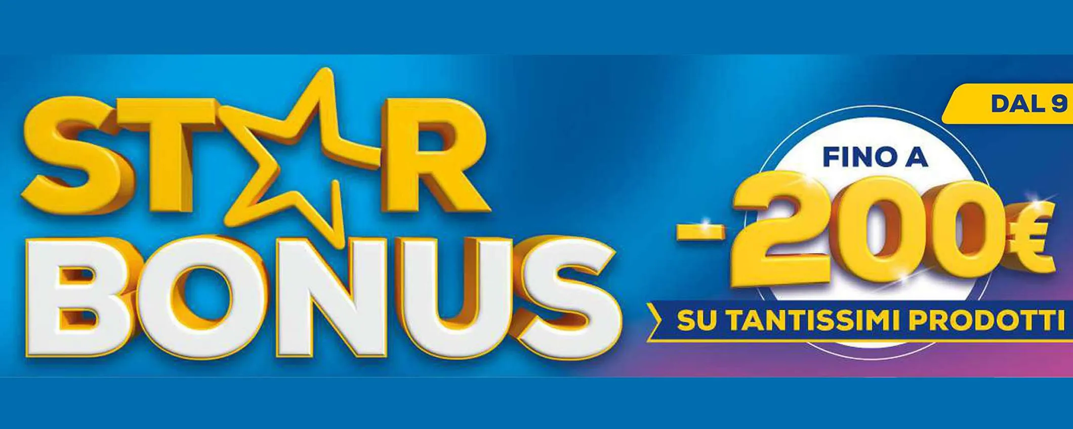 Volantino Euronics, con le offerte Star Bonus sconti fino a 200€