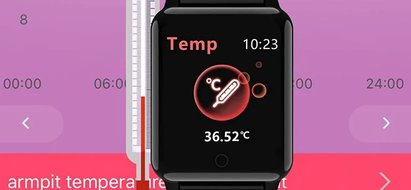 Smartwatch con termometro, Amazon: 20€ (sconto 60%)