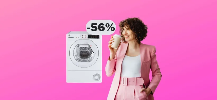 QUESTA asciugatrice Hoover è in super offerta su Monclick (-56%)