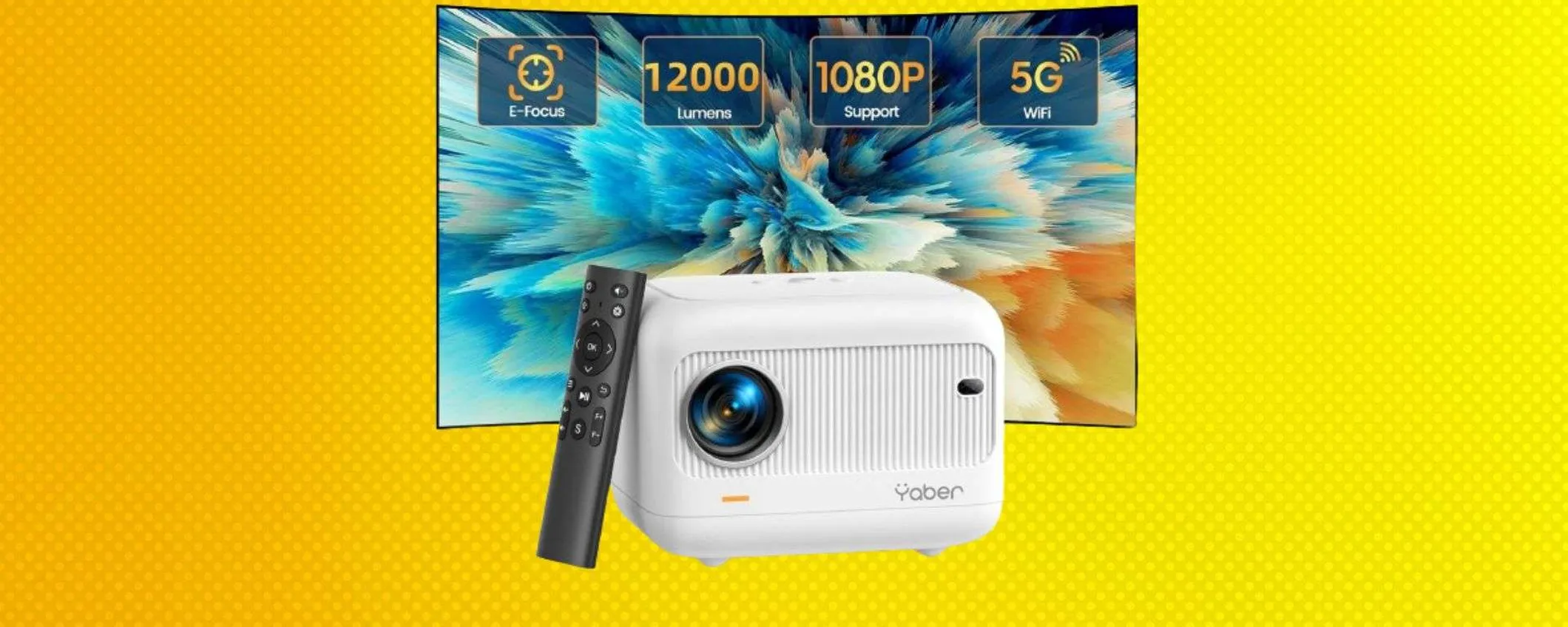 Mini proiettore, super offerta: su Amazon il prezzo crolla sotto i 90€