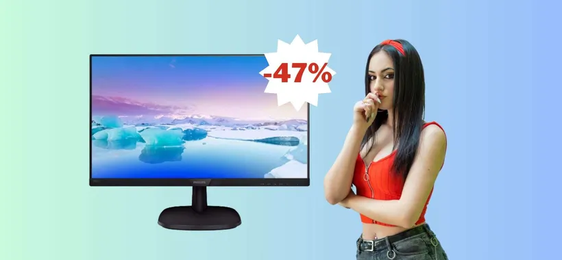 Monitor Philips 24" Full HD in offerta a 96 euro su ePRICE (-47%)