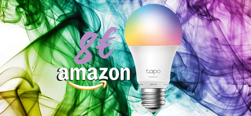 Lampadina intelligente multicolore TP-Link Tapo, controllo totale a 8€