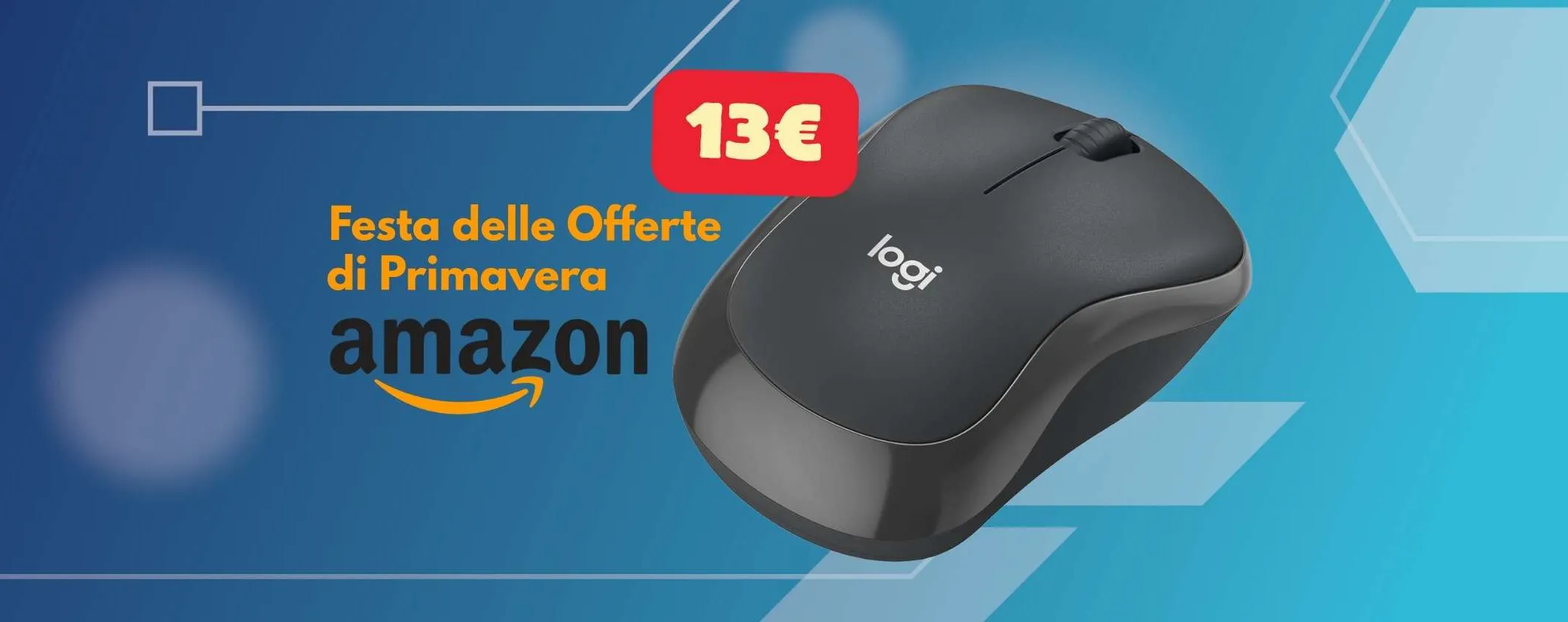 Logitech M240: mouse wireless super compatto ed economico (13€)