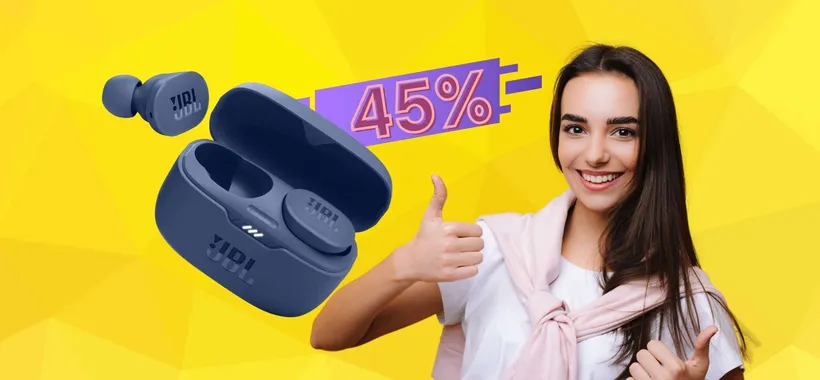 JBL TUNE: auricolari true wireless da FAVOLA a prezzo MINUSCOLO