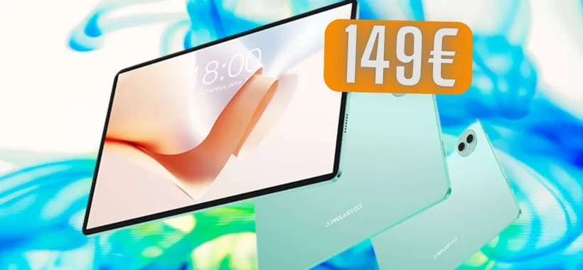 Tablet Android da 11" con tastiera, mouse, supporto e cover a prezzo shock