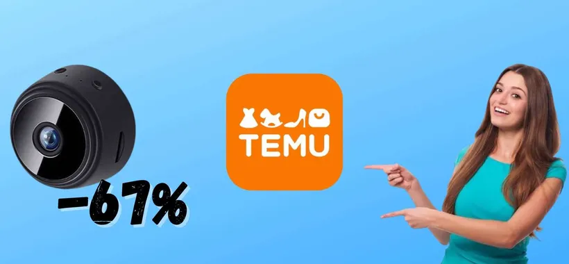 La MINI-telecamera per SPIARE chiunque è su TEMU a 5 EURO