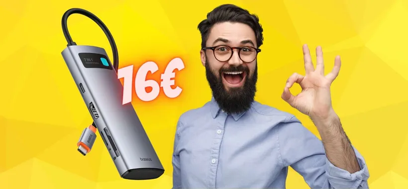 Hub USB-C 7 in 1 a un PREZZO ASSURDO, solo 16€ su Amazon
