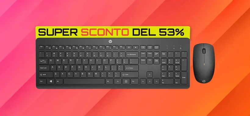 Tastiera e mouse HP: già tuoi con 20€ al Black Friday (SCONTO 53%)