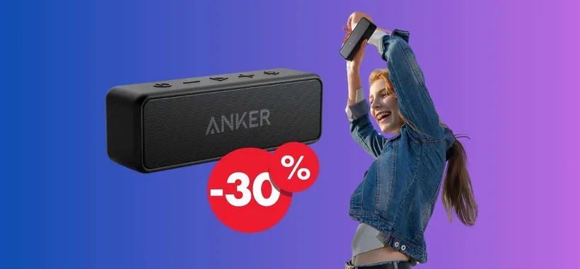 Cassa Bluetooth portatile Anker: spesa minima e audio che spacca