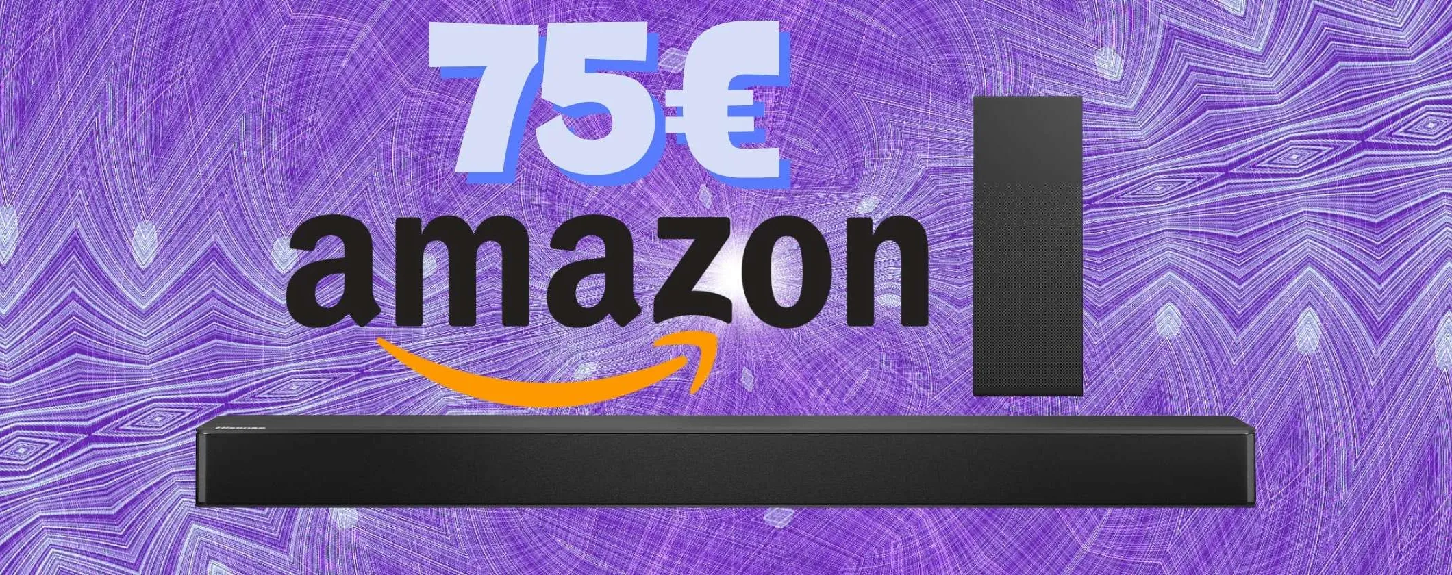 Soundbar Hisense da 240W con Subwoofer: audio da cinema a soli 75€