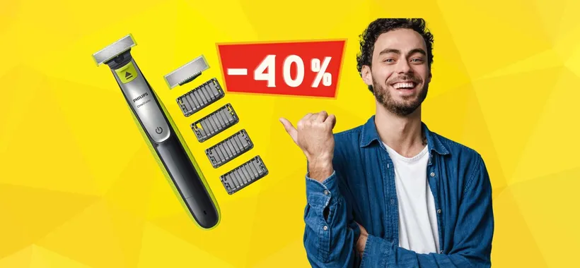 Philips OneBlade al 40% su Amazon, da prendere al VOLO