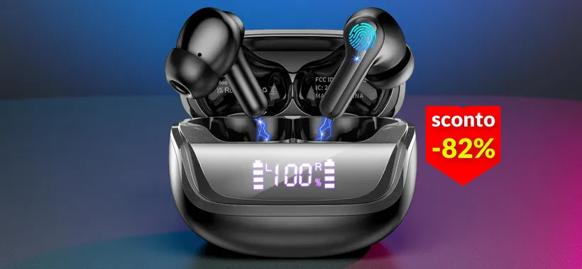 Auricolari Bluetooth che durano fino a 45 ore: lo sconto è da capogiro (-82%)