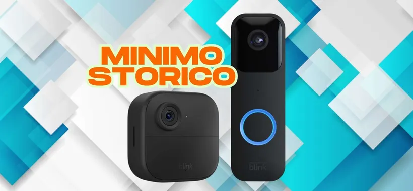 Kit sorveglianza formato da videocamera Blink e videocitofono smart al 41%