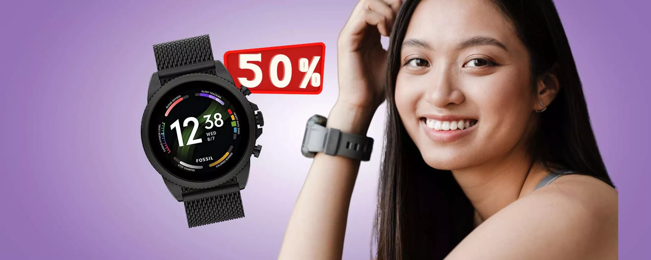 Fossil Smartwatch Gen 6 in offerta a metà prezzo: tecnologia ed eleganza sempre al polso