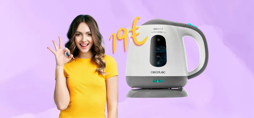 Bollitore elettrico da 1lt con filtro anticalcare in OFFERTA su Amazon a 19€
