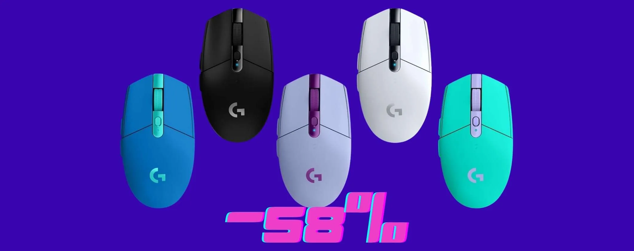 Gioca da Pro con il mouse wireless da gaming Logitech G305 LIGHTSPEED (-58%)