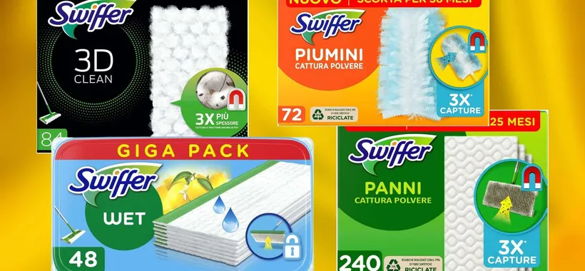 Swiffer SVUOTA TUTTO su Amazon: prezzi folli alla Festa delle Offerte Prime