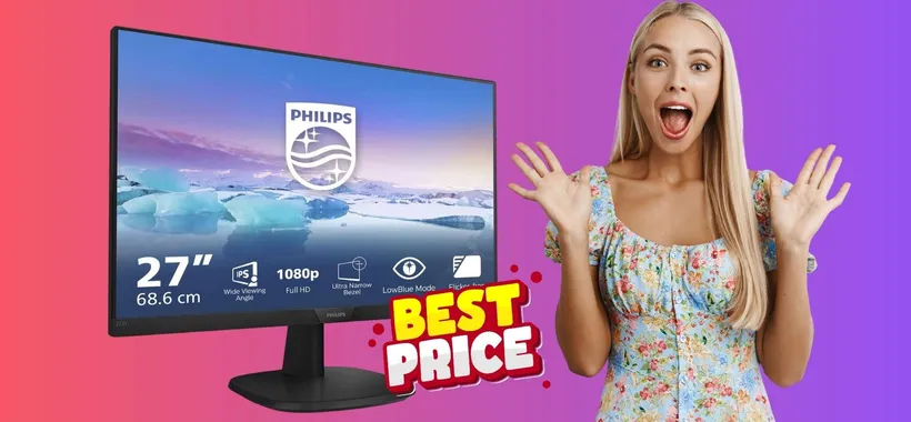 Monitor Philips da 27 pollici a un prezzo che conviene (Amazon)