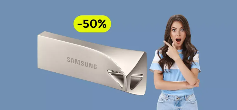Chiavetta USB 64GB a METÀ PREZZO: una vera scheggia (13€)