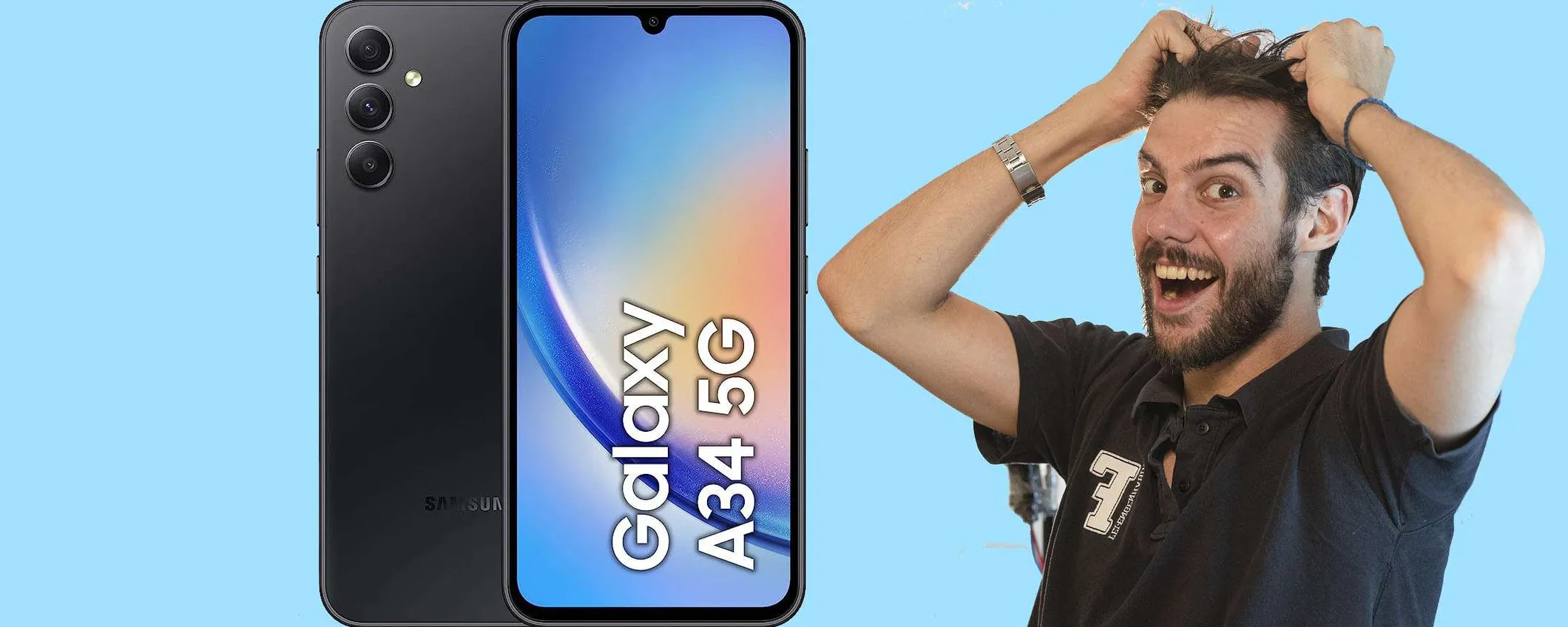 Samsung Galaxy A34 5G: lo sconto del 33% rende l'acquisto OBBLIGATORIO