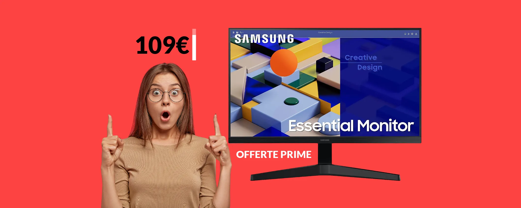 Monitor FullHD Samsung 27 pollici a soli 109€: puro SPETTACOLO