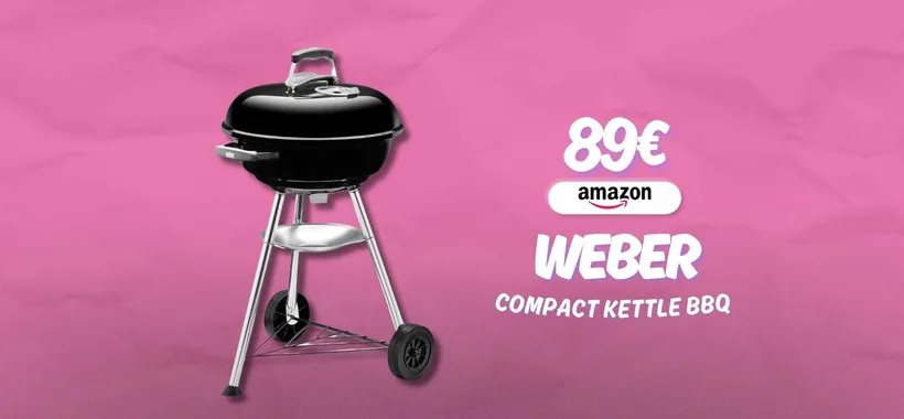 Weber Compact Kettle BBQ dà vita alle cene dell'estate, ora a 89€