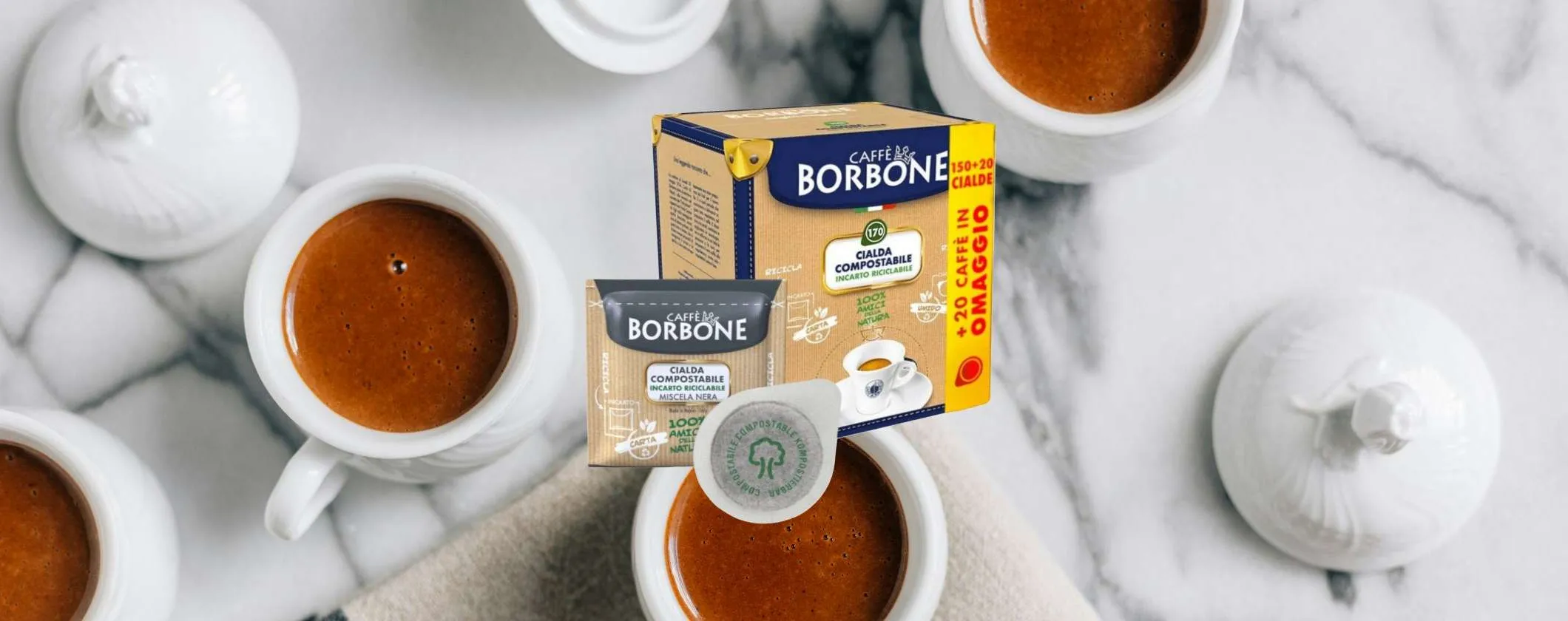 Cialde Caffè Borbone Miscela Nera: le buonissime a 0,16€ su eBay + 40 gratis
