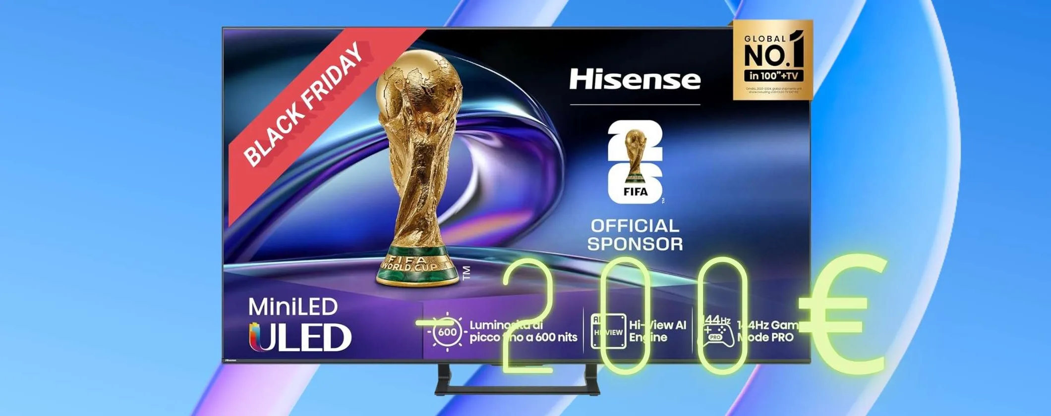 Smart TV Hisense Mini-LED da 65 pollici al prezzo più basso di sempre