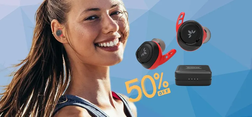 Auricolari wireless per lo sport con 120 ore di autonomia a 29€