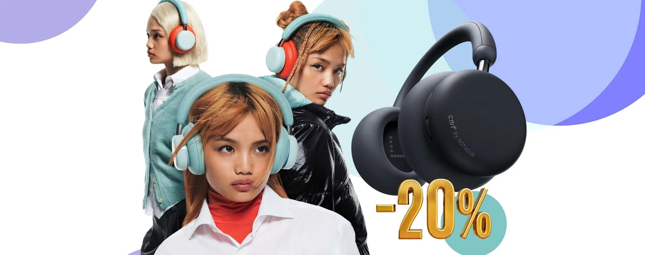 Le nuove cuffie wireless CMF Headphone Pro già in sconto per i clienti Prime