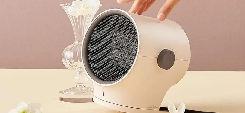 Compatto e bello da vedere: mini termoventilatore ceramico scontato del 43%