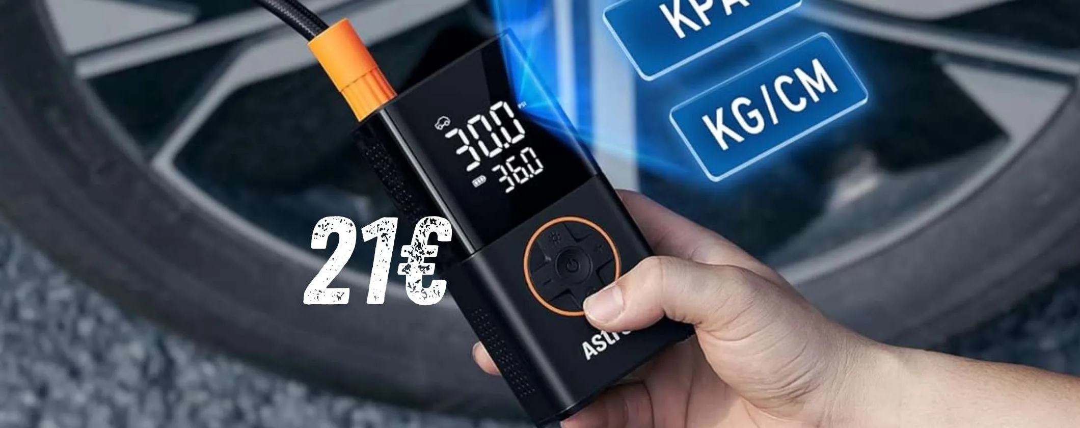 Mini compressore portatile per gonfiare di tutto a soli 21€ su Amazon