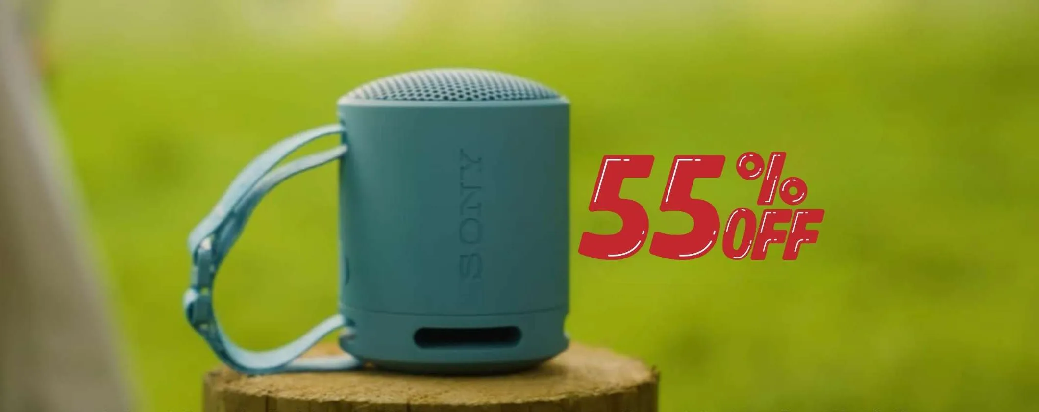 Sony SRS-XB100: speaker wireless ultra compatto, impermeabile e potente (-55%)