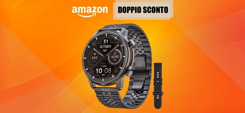 Smartwatch ELEGANTISSIMO a soli 49€: il doppio sconto è una PAZZIA
