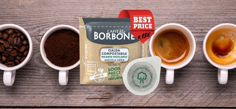 Cialde Caffè Borbone ESE a soli 0,13€ per unità