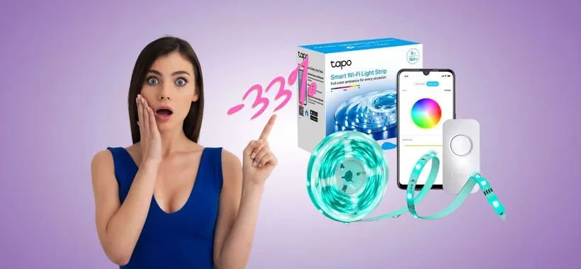 TP-Link Tapo: striscia LED WiFi da 5m a MENO di 20€ su Amazon