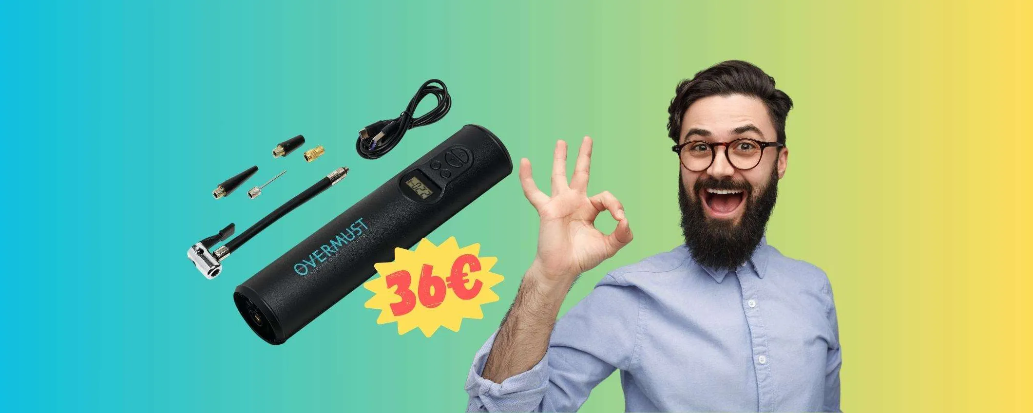 Piccolo compressore portatile per ogni evenienza a SOLI 36€