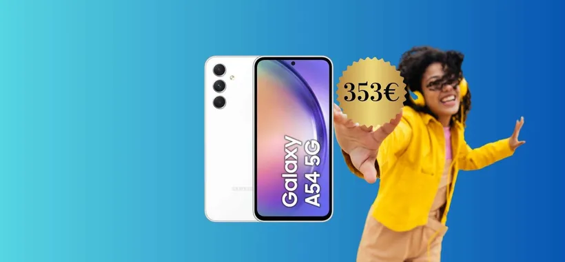 SPLENDIDO Samsung Galaxy A54 256GB a 353€ su eBay