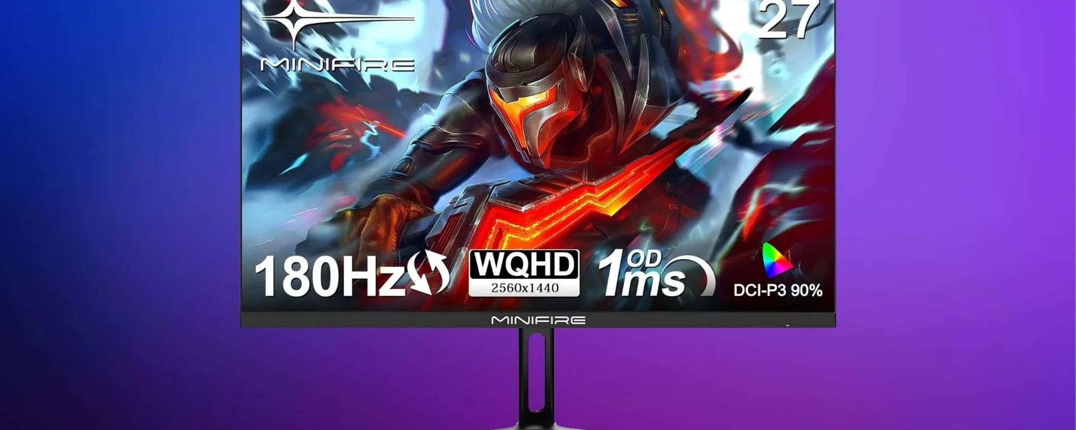 Monitor Gaming da 27 pollici WQHD 2K  in super offerta: risparmia con il coupon