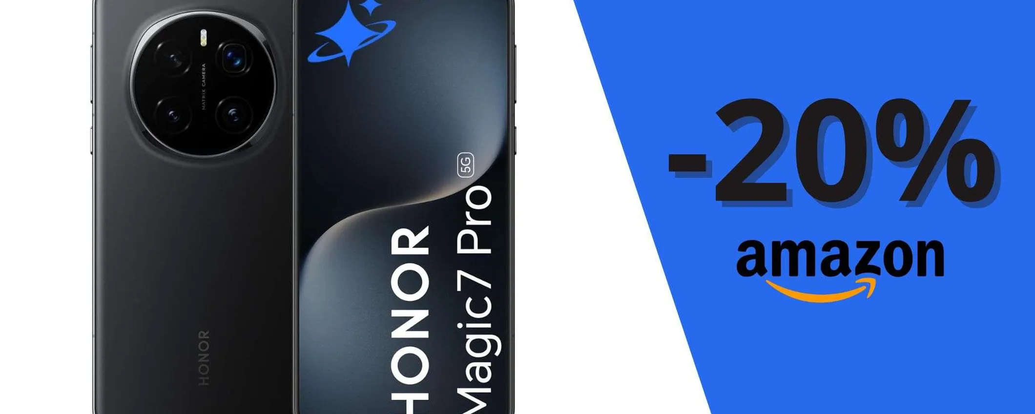 HONOR Magic7 Pro PREZZO TOP: su Amazon a soli 1.036,23€ (-20%)