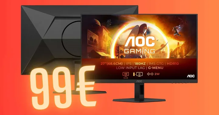 Monitor AOC Gaming da 27 pollici al minimo storico Amazon, solo 99€