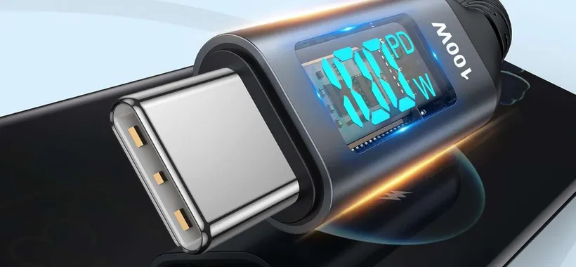 Cavo 100W con display, indistruttibile e lungo 3 metri: prezzo RIDICOLO (8€)