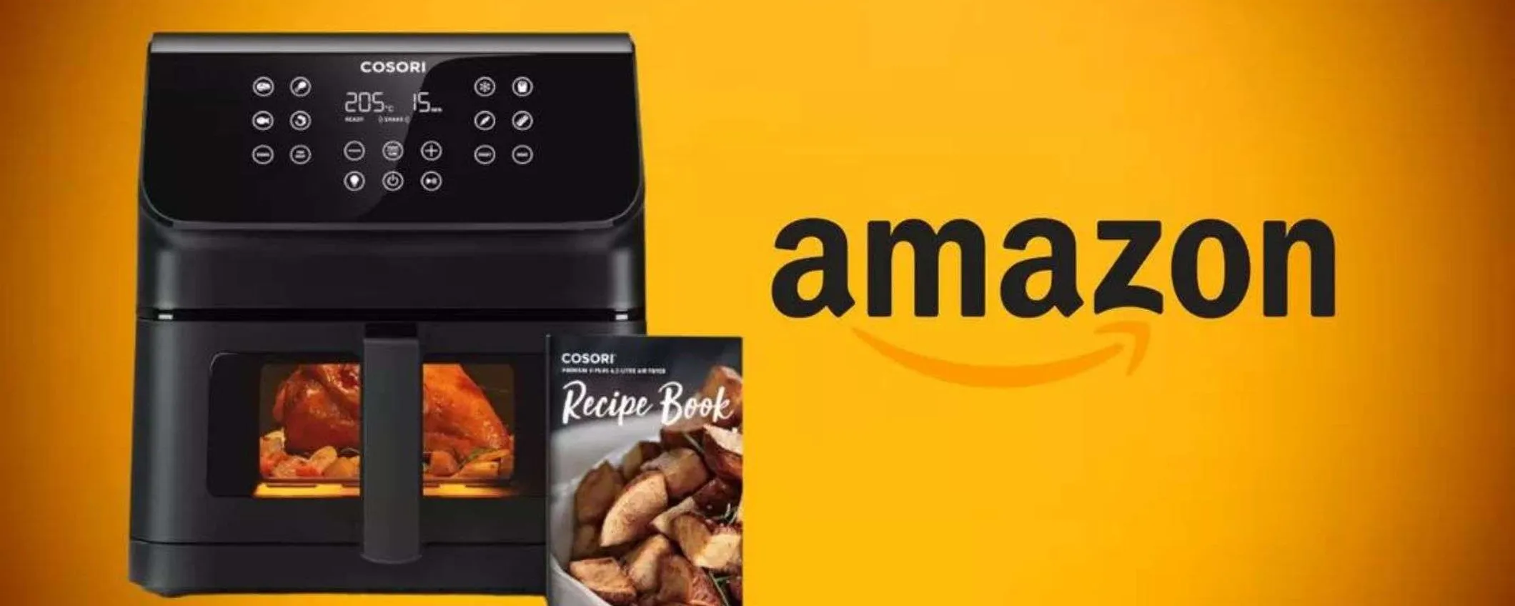 Friggitrice ad aria in super offerta su Amazon: risparmi 40€